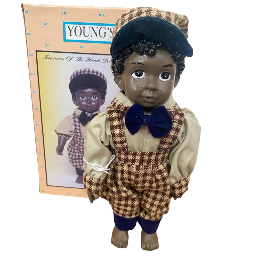 VTG Young’s Inc African American Treasure Of The Heart Doll Collection Boy Doll